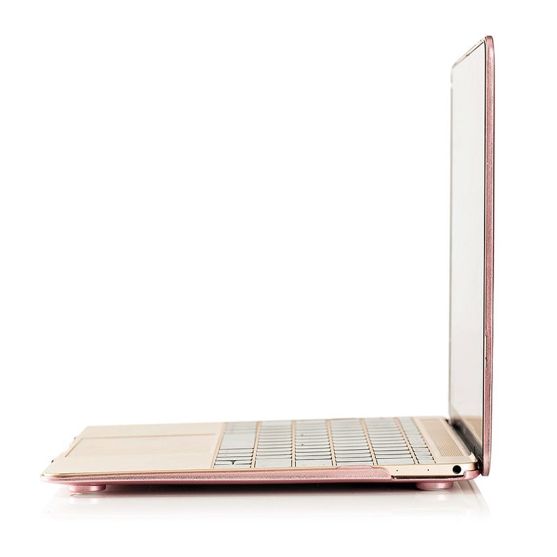 RUBAN Case Compatible with MacBook 12 Inch A1534 - Slim Snap On Hard Shell Protective Cover, Rose Gold - Image 5